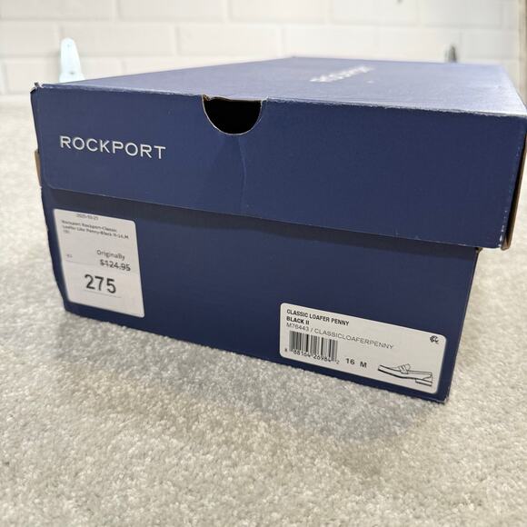 Rockport EUC w/ Box Classic Penny Loafer Lite Leather Brown Mens 16 Old Money - Picture 15 of 15